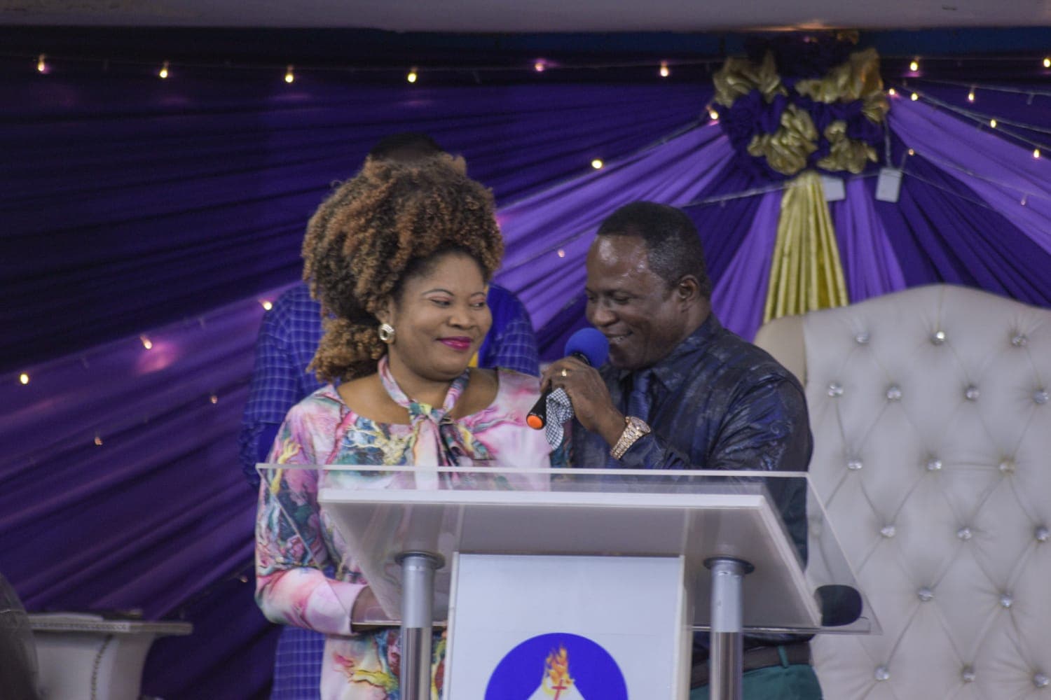 Apostle Vivian Besem Ojong-Arinze and Apostle John Arinze